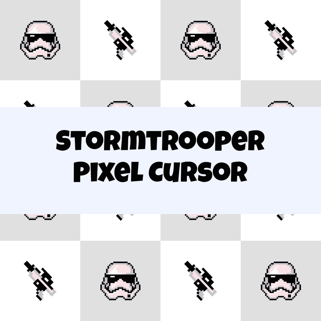 Preview Stormtrooper Pixel cursor custom cursor pack